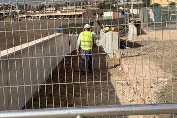 Obras de modernización de la avenida marítima de Melenara/TA.