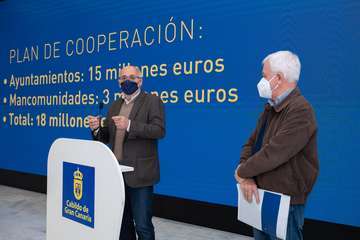 El Cabildo presentó este martes el Plan de Cooperación con los Ayuntamientos y las Mancomunidades/TA.