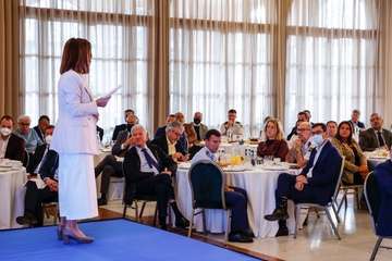 Intervención de la alcaldesa de Telde, Carmen Hernández, en el Encuentro SER Canarias/TA.