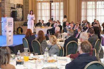 Intervención de la alcaldesa de Telde, Carmen Hernández, en el Encuentro SER Canarias/TA.