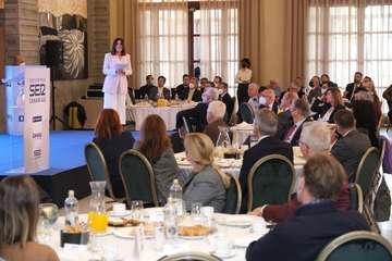 Intervención de la alcaldesa de Telde, Carmen Hernández, en el Encuentro SER Canarias/TA.