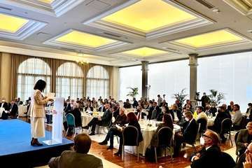 Intervención de la alcaldesa de Telde, Carmen Hernández, en el Encuentro SER Canarias/TA.