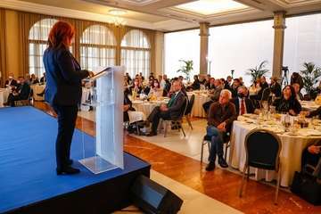 Intervención de la alcaldesa de Telde, Carmen Hernández, en el Encuentro SER Canarias/TA.
