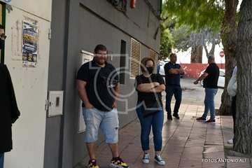 Asamblea local del PSOE de Telde, este miércoles en el terrero de lucha de Lomo Cementerio/Antonio Alí.
