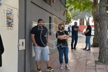 Asamblea local del PSOE de Telde, este miércoles en el terrero de lucha de Lomo Cementerio/Antonio Alí.