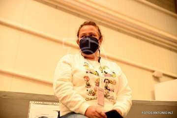 Asamblea local del PSOE de Telde, este miércoles en el terrero de lucha de Lomo Cementerio/Antonio Alí.