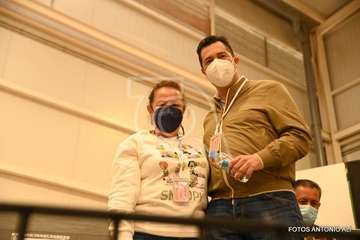 Asamblea local del PSOE de Telde, este miércoles en el terrero de lucha de Lomo Cementerio/Antonio Alí.