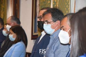 Lectura del manifiesto por Carla Demetrio en el Pleno de Telde de este martes/TA.