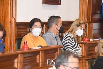 El Pleno de Telde reitera su rechazo a la lacra machista con la voz de la trabajadora social Marta Morales/Francisco Javier Santana.