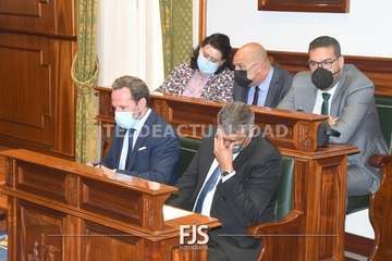 El Pleno de Telde reitera su rechazo a la lacra machista con la voz de la trabajadora social Marta Morales/Francisco Javier Santana.