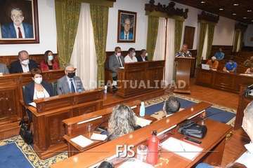 El Pleno de Telde reitera su rechazo a la lacra machista con la voz de la trabajadora social Marta Morales/Francisco Javier Santana.