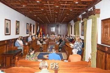 El Pleno de Telde reitera su rechazo a la lacra machista con la voz de la trabajadora social Marta Morales/Francisco Javier Santana.