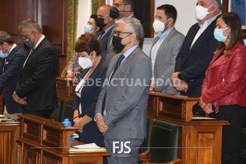 El Pleno de Telde reitera su rechazo a la lacra machista con la voz de la trabajadora social Marta Morales/Francisco Javier Santana.