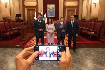 Reunión del grupo de las cuatro grandes ciudades canarias/TA.