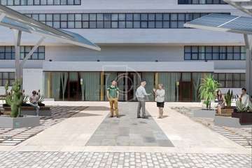 Proyecto de colocación de pérgolas en la entrada al edificio de El Cubilo/TA.