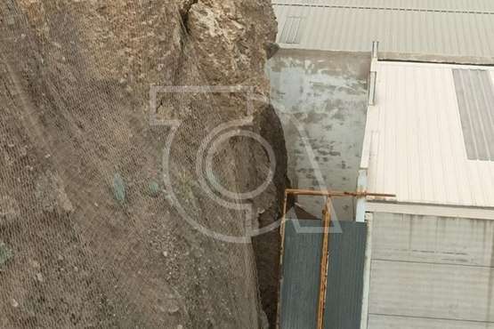 Estado del peligroso talud/TA.