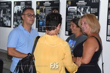 Rueda de prensa de los concejales Agustín Déniz y Soledad Hernández/Francisco Javier Santana.