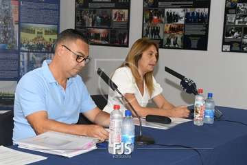 Rueda de prensa de los concejales Agustín Déniz y Soledad Hernández/Francisco Javier Santana.