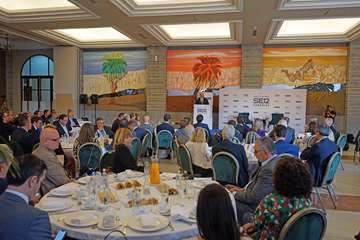 El PP de Telde arropa a su presidente regional en el encuentro SER Canarias/TA y Acfi Press.