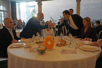 El PP de Telde arropa a su presidente regional en el encuentro SER Canarias/TA y Acfi Press.