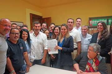 Presentación de avales para encabezar la lista al Cabildo por parte de las candidatas/TA y Acfi Press.