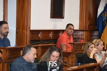 Pobre estampa de la oposición de Telde en el Pleno/Francisco Javier Santana y TA.