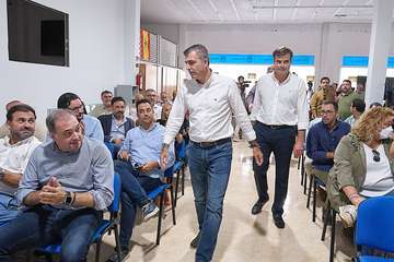 Sonsoles Martín, del PP de Telde, en la reunión de la junta directiva regional de los popualres de este sábado/TA y Acfi Press.