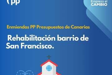 El PP enmienda los presupuestos de Canarias con 8 propuestas para Telde/TA.