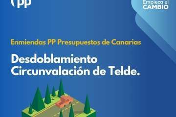 El PP enmienda los presupuestos de Canarias con 8 propuestas para Telde/TA.