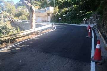 El Cabildo reabre al tráfico la carretera de Las Goteras (Telde), afectada por la tormenta Hermine/TA.