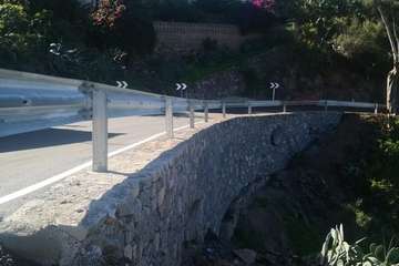 El Cabildo reabre al tráfico la carretera de Las Goteras (Telde), afectada por la tormenta Hermine/TA.