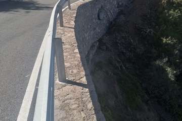 El Cabildo reabre al tráfico la carretera de Las Goteras (Telde), afectada por la tormenta Hermine/TA.