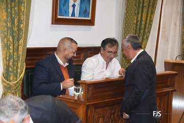  Benjamín Ramírez, el primer sacerdote que alza la voz en el Pleno de Telde contra la lacra machista/fFJS Fotografía.