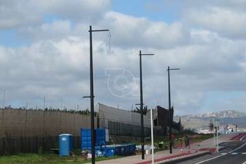 Comienzan los trabajos de colocación del nuevo alumbrado LED del ensanche de la carretera de Melenara/TA.