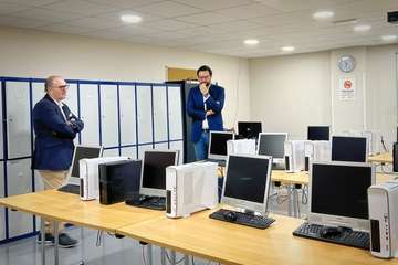 Visita del candidato al Instituto Superior de Ciencias
Gastronómicas Restauración y Turismo de Canarias/TA.