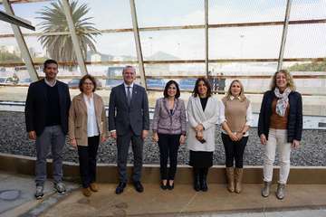 La ministra de Sanidad ha presidido esta mañana en Telde el acto de presentación de la iniciativa â€˜Patios Abiertos-En Plan Bienâ€™/Acfi Press.