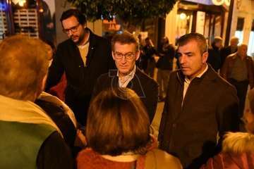 Feijóo en Los Llanos de Telde/Antonio Alí, TA y Francisco Javier Santana.