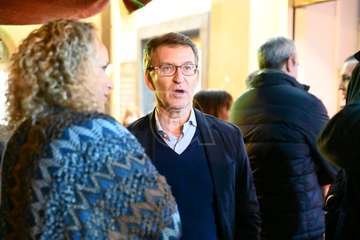 Feijóo en Los Llanos de Telde/Antonio Alí, TA y Francisco Javier Santana.