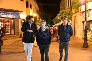 Feijóo en Los Llanos de Telde/Antonio Alí, TA y Francisco Javier Santana.