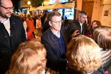 Feijóo en Los Llanos de Telde/Antonio Alí, TA y Francisco Javier Santana.