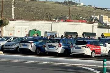 El Gobierno de Telde apela al dialogo con los taxistas, que vuelven a concentrarse en El Cubillo/TA.