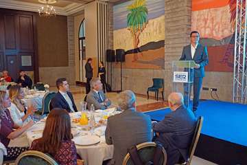 Encuentro SER Canarias con Pablo Rodríguez y María Fernández, de Coalición Canaria/Acfi Press.