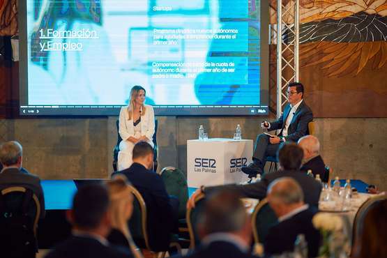 Encuentro SER Canarias con Pablo Rodríguez y María Fernández, de Coalición Canaria/Acfi Press.