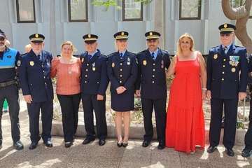 La Policía Local de Telde recibe cuatro medallas, una placa colectiva y una felicitación del Gobierno de Canarias/TA.