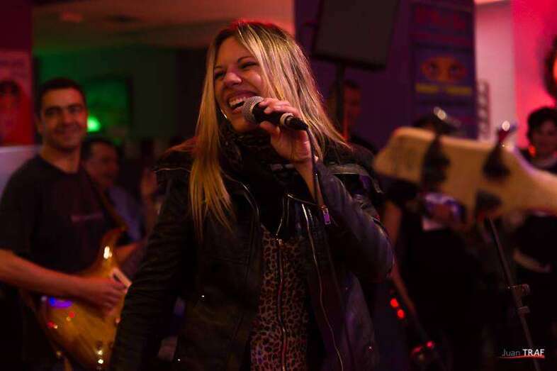 Natalia Falcón, en acción (Foto TA)