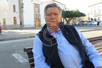 Máximo Riol, escultor y presidente del Círculo Cultural de Telde (Foto TA)