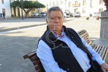 Máximo Riol, escultor y presidente del Círculo Cultural de Telde (Foto TA)