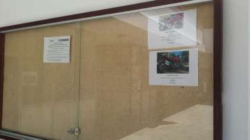 Anuncio de venta de una moto particular en uno de los tablones oficiales del Ayuntamiento de Telde (Foto TA)