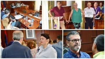 Diferentes momentos del Pleno ordinario de septiembre celebrado el pasado viernes (Foto TA)