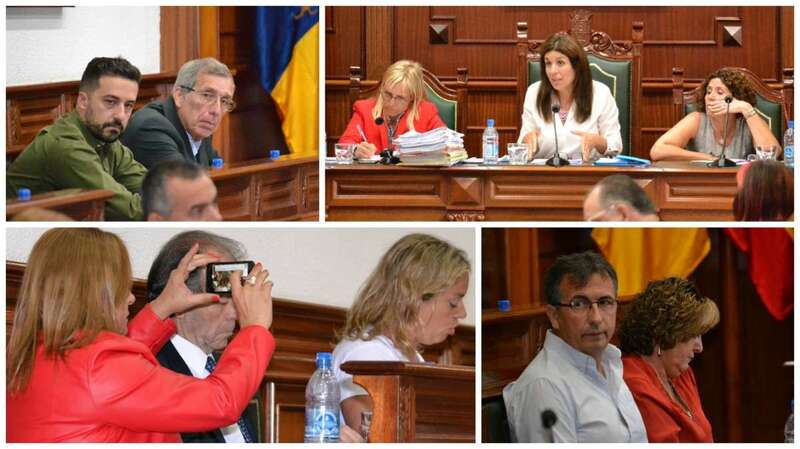 Diferentes momentos del Pleno del pasado viernes (Foto TA)